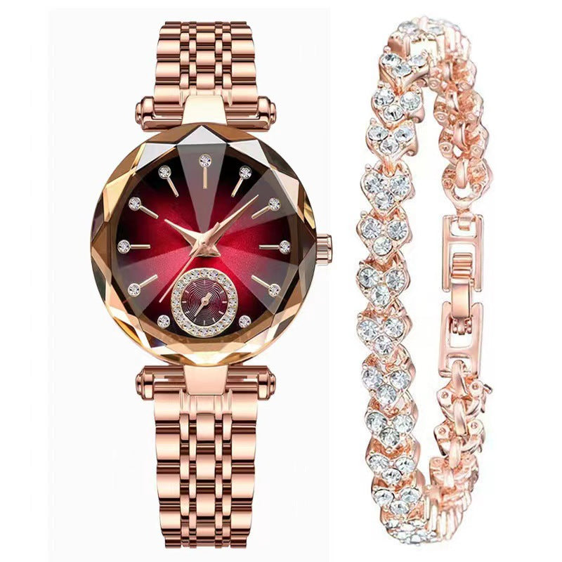 Chic minimalistisch dameshorloge met kwartsuurwerk