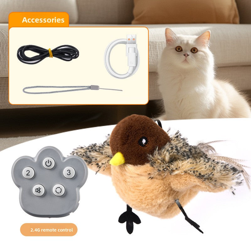 Oiseau Volant Télécommandé Réaliste — Sons Authentiques / Ailes Battantes