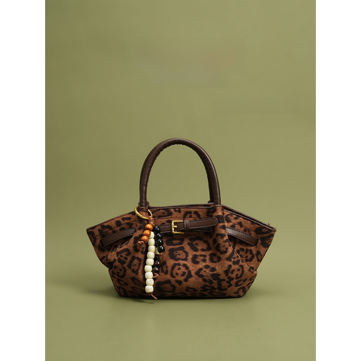Sac Cabas Cuir Vintage avec Pendentif — 3 Coloris
