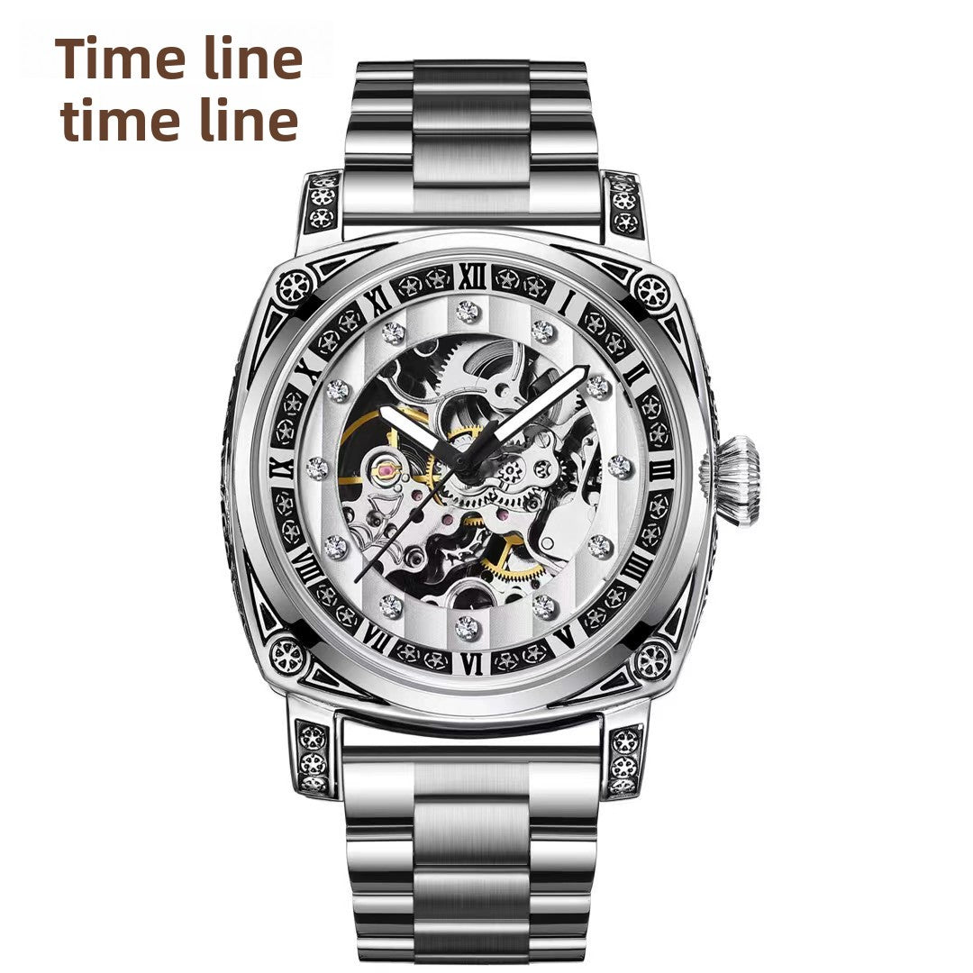 Uniseks Vintage Automatisch Skelet Horloge