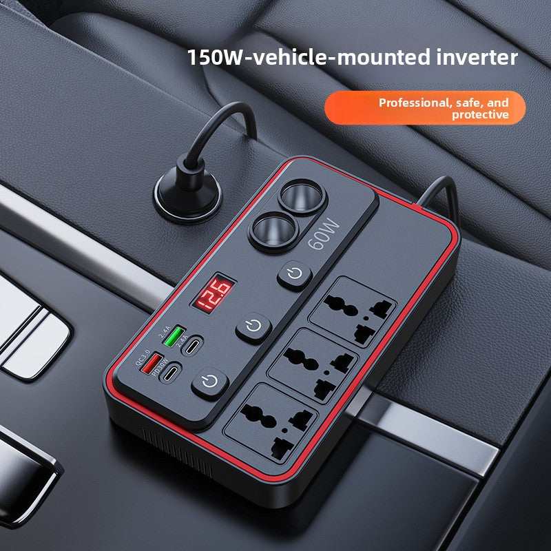 Auto-omvormer 150W Digitaal Display QC3.0
