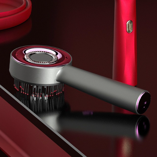 ScalpCare Pro – Hoofdhuid Massageborstel Rood Licht & Olieapplicator