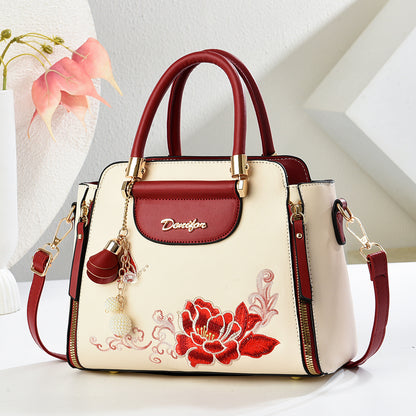 Sac À Main Brodé Style Chinois Bandoulière Réglable