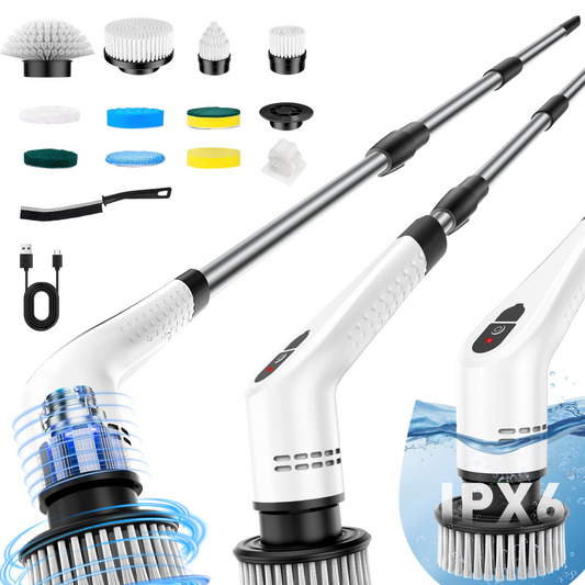 Brosse de Nettoyage Électrique Multifonctionnelle — 12 Têtes
