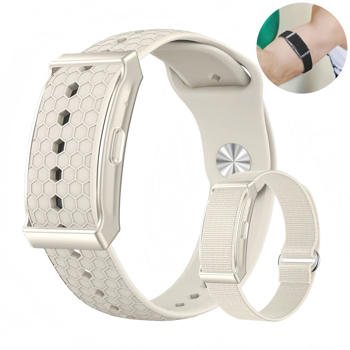 Bracelet Connecté Sans Écran - Suivi Santé & 21 Jours d’Autonomie / 2 Coloris