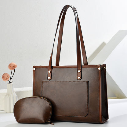 Tote Bag PU Structuré — 3 Coloris