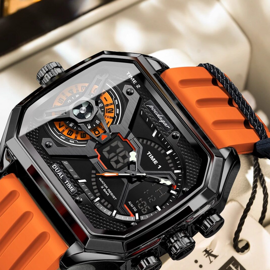 Montre Homme Double Affichage Lumineuse
