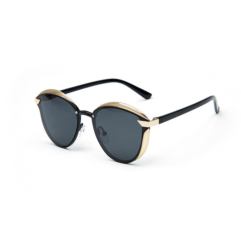 Lunettes de Soleil Tendance pour Femmes — Monture Ronde Métal UV400