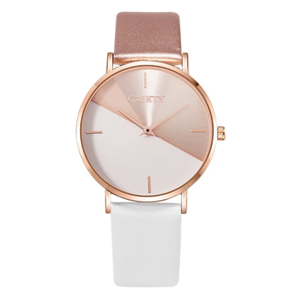 Bicolor horloge (kwarts) goud & zilver