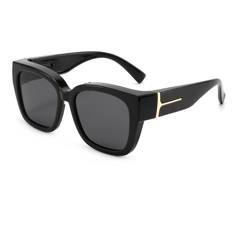 Lunettes de Soleil Clip-On Polarisées Monture Carrée