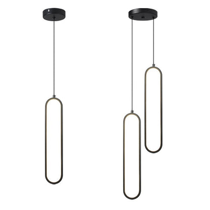 Nordic Minimalist Linear LED Chandelier