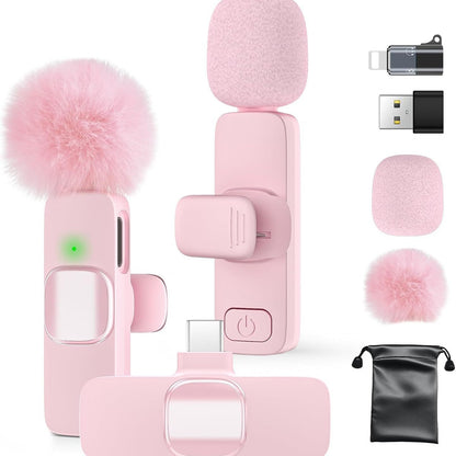 Micro-Cravate Sans Fil Bluetooth 5.3 Réduction Bruit