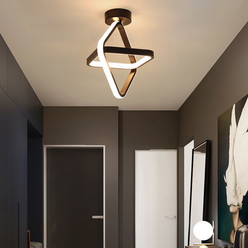 Plafonnier LED Design Minimaliste Tricolore – 5 Formes
