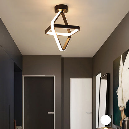 Plafonnier LED Design Minimaliste Tricolore – 5 Formes