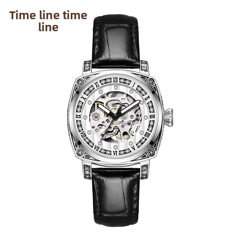 Uniseks Vintage Automatisch Skelet Horloge