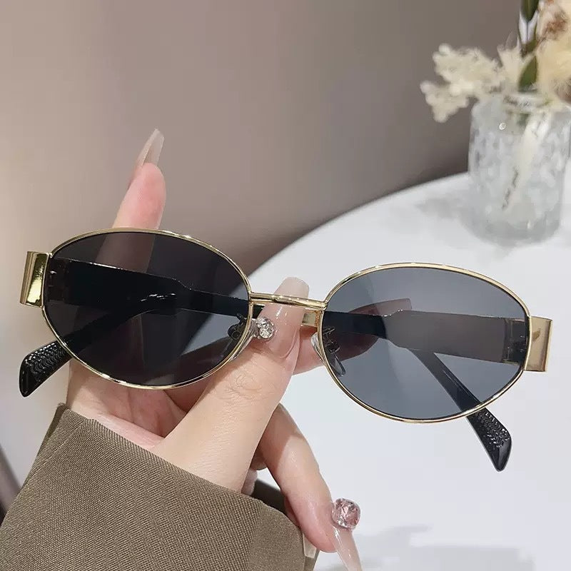 Lunettes de Soleil Ovales Anti-UV Tendance