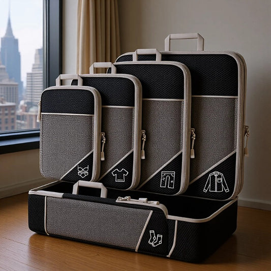 Lot de 5 organiseurs de valise / 4 Coloris