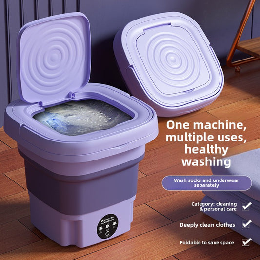 WashFold Pro – Mini Machine à Laver Portable Pliable