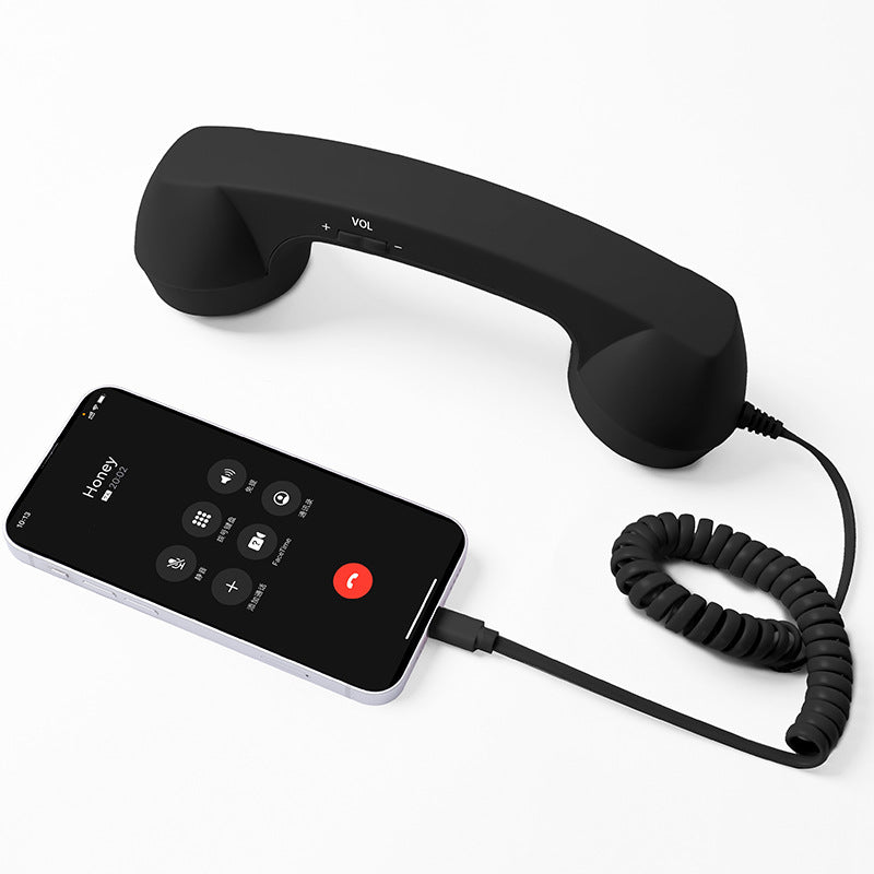 Combiné Téléphonique Rétro avec Micro / 4 Coloris