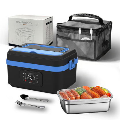 Lunch Box Chauffante Sans Fil Rechargeable — Inox 304 / 1L / USB-C / 60W