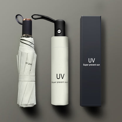UmbraShield Pro – Automatische Opvouwbare Paraplu | UPF 50+, Windbestendig & 24 Baleinen