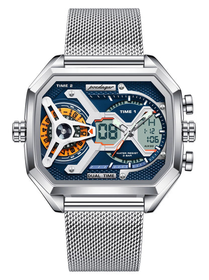 Lichtgevend Multifunctioneel Herenhorloge 30ATM