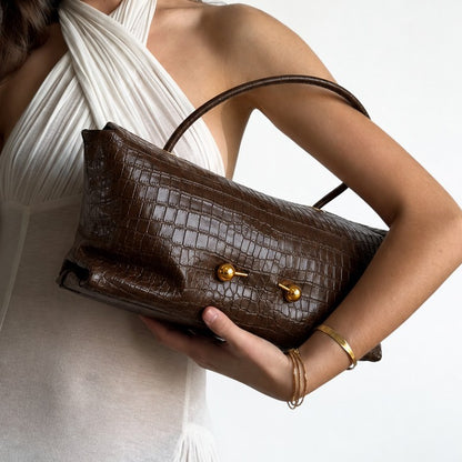Sac à main vintage effet reptile - 6 Coloris