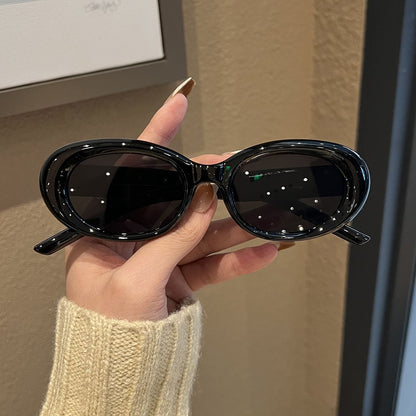 Lunettes Clip-On Ovales Œil de Chat Tendance