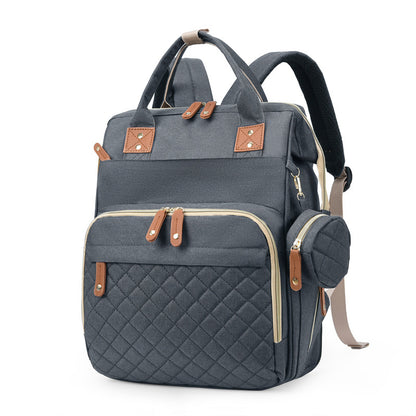 Multifunctionele Mama Tas + Babybedje — Waterdicht Oxford, 7 Kleuren