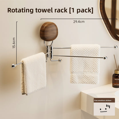 Porte-Serviettes Rotatif Multi-Barres Sans Perçage – Inox
