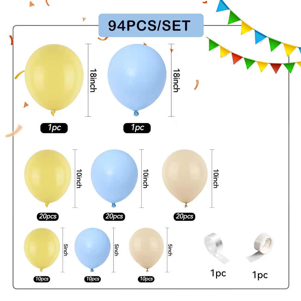 Guirlande de Ballons Style Crème Baby Shower & Anniversaire Mariage