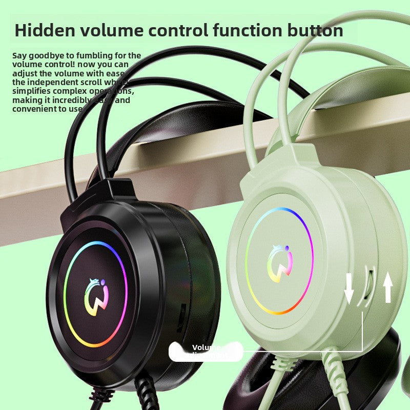 Bedrade Gaming Headset met Microfoon — USB & 3,5 mm, LED