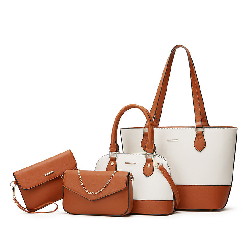 Ensemble Sac Cabas Femme 4 Pièces en Cuir PU