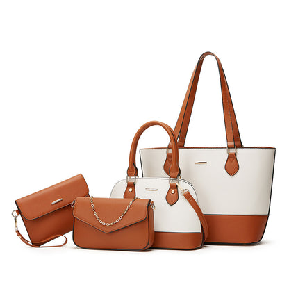Ensemble Sac Cabas Femme 4 Pièces en Cuir PU