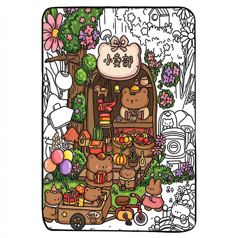ColorMat Art – Tapis de Coloriage Lavable Enfant & Adulte | Graffiti & Cartoon