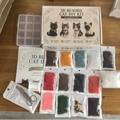 Kit DIY Figurines Animaux en Perles 3D — Chat / Ours Polaire / Thèmes Festifs
