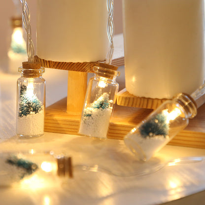 LED-slinger met glazen flesjes / 4 designs