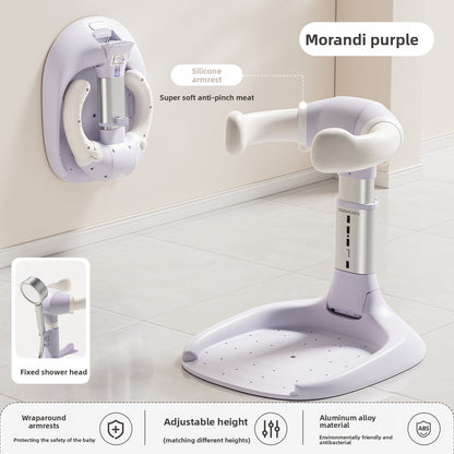 Antislip opvouwbare babybadstandaard