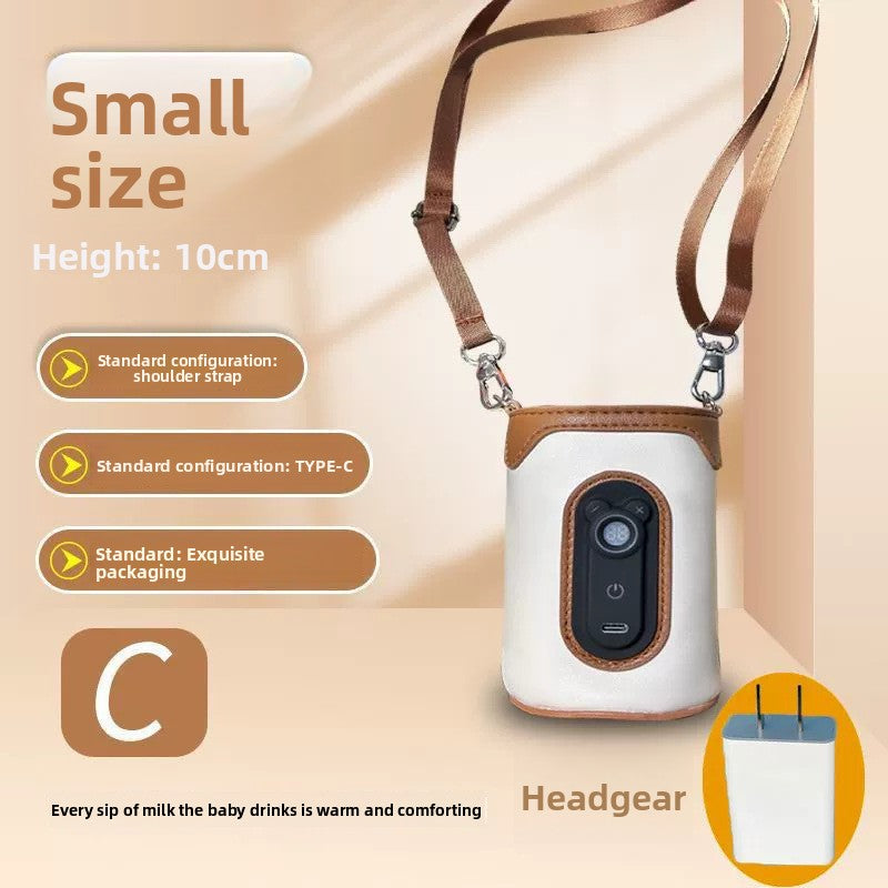 Draagbare USB-flesverwarmer — Isolerende hoes met 26 temperatuurinstellingen