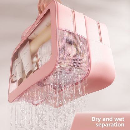 Trousse de Toilette Imperméable Séparation Sec & Humide