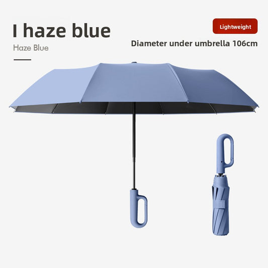 UmbraShield Pro – Parapluie Pliant Automatique | UPF 50+, Anti-Vent & 24 Baleines
