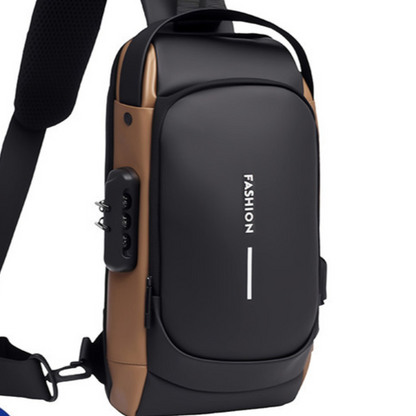 Sac Bandoulière Antivol Homme — Verrou à Code / Port USB / Oxford Impérméable