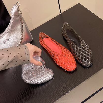 Sandales à Enfiler en Maille pour Femmes