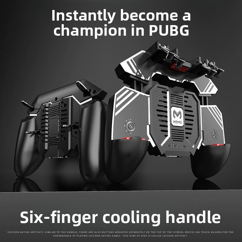 Manette Gaming Mobile 6 Doigts Mimo AK77 — Ventilateur / Batterie 4000 mAh / iOS & Android