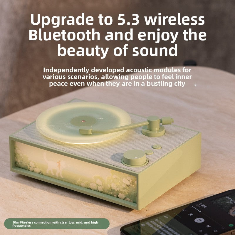 Enceinte Bluetooth Rétro 3-en-1 — Diffuseur Arômes / Veilleuse  / 4 Coloris