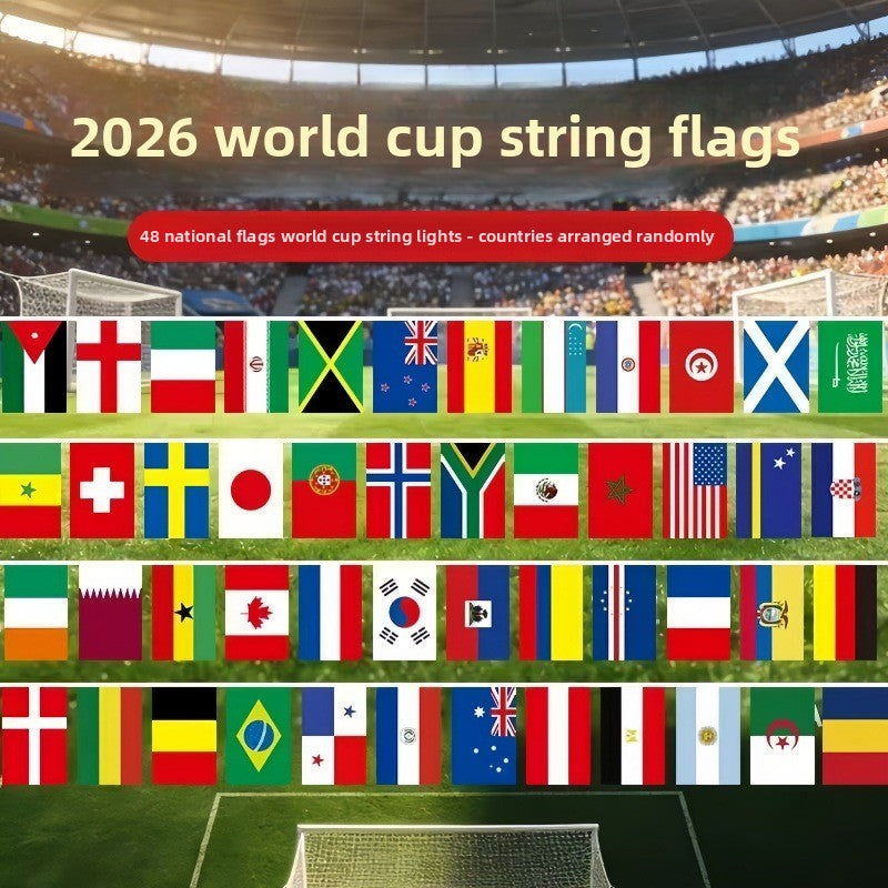 FanFlag 2026 – Guirlande Drapeaux Coupe du Monde