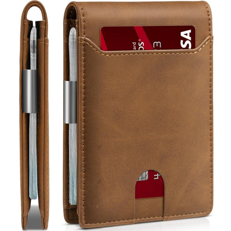 Portefeuille Bi-fold Anti-RFID Fibre de Carbone — Protection Cartes