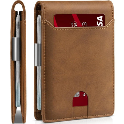 Portefeuille Bi-fold Anti-RFID Fibre de Carbone — Protection Cartes