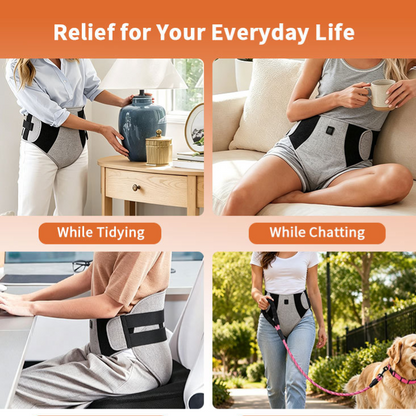 Ceinture enveloppante chauffante à lumière rouge et massage vibrant