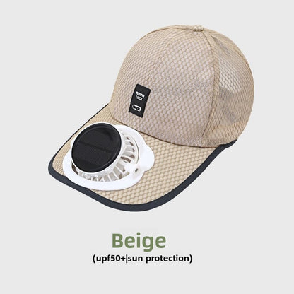 Casquette Ventilateur Solaire & Rechargeable USB